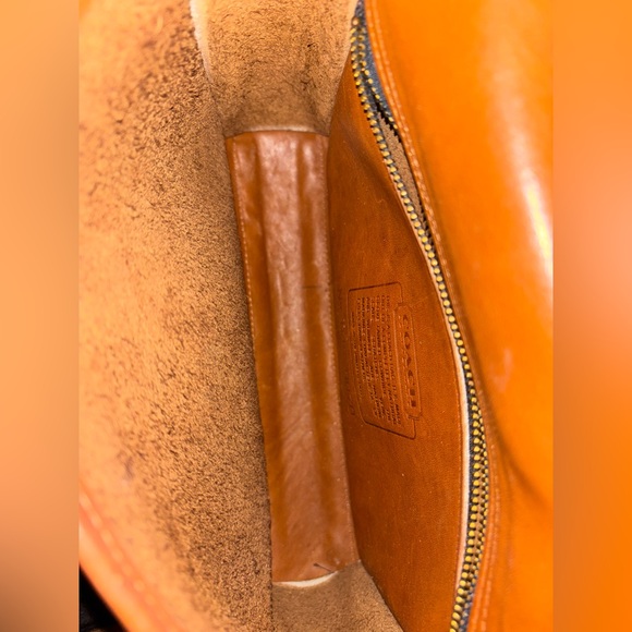 Vintage Coach British Tan Court Top Handle Bag 9870 - Picture 9 of 9